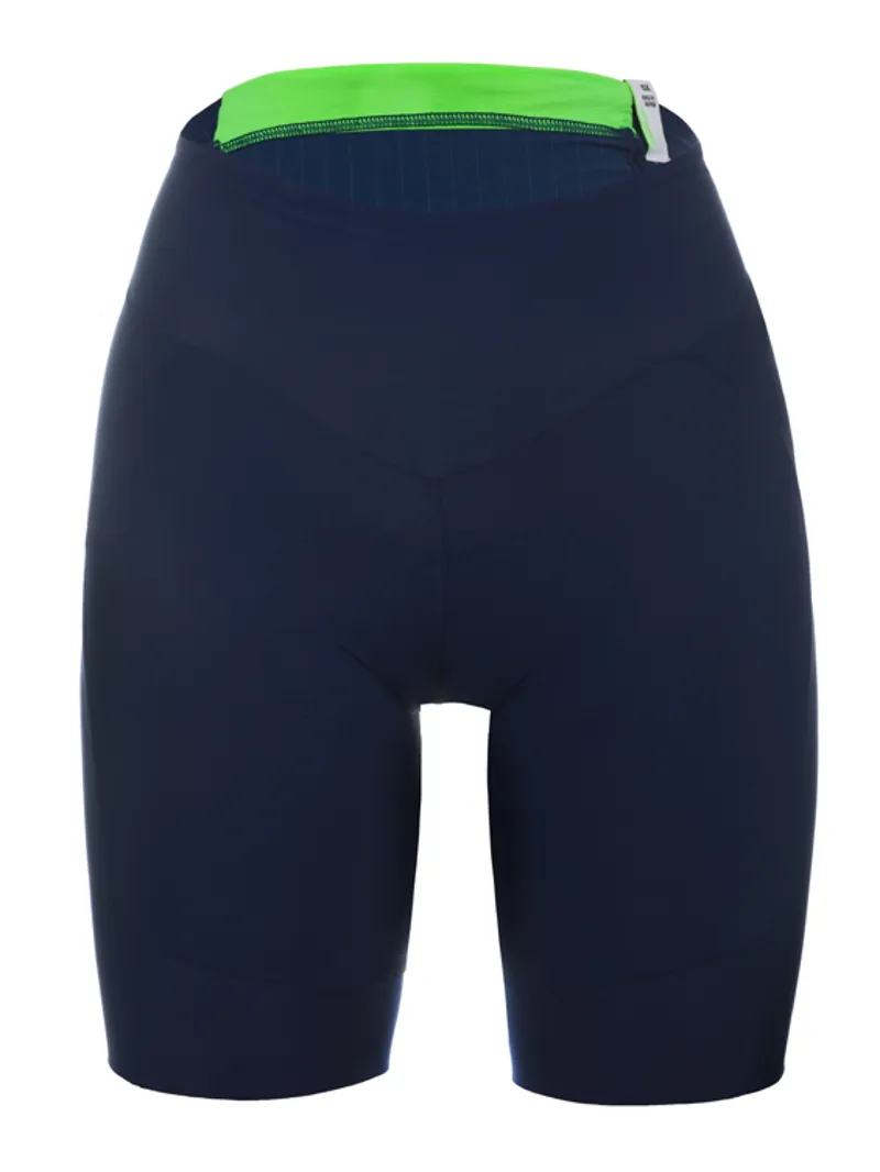 Q36.5 Half Short Lady L1 V2 : Womens Waisted Cycling Short : Navy Blue